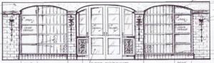 Cirque Terre Wine Room Interior Architecture Sketch Designed By Susan P. Berry