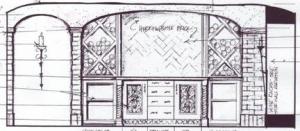 Cirque Terre Wine Room Interior Architecture Sketch Designed By Susan P. Berry